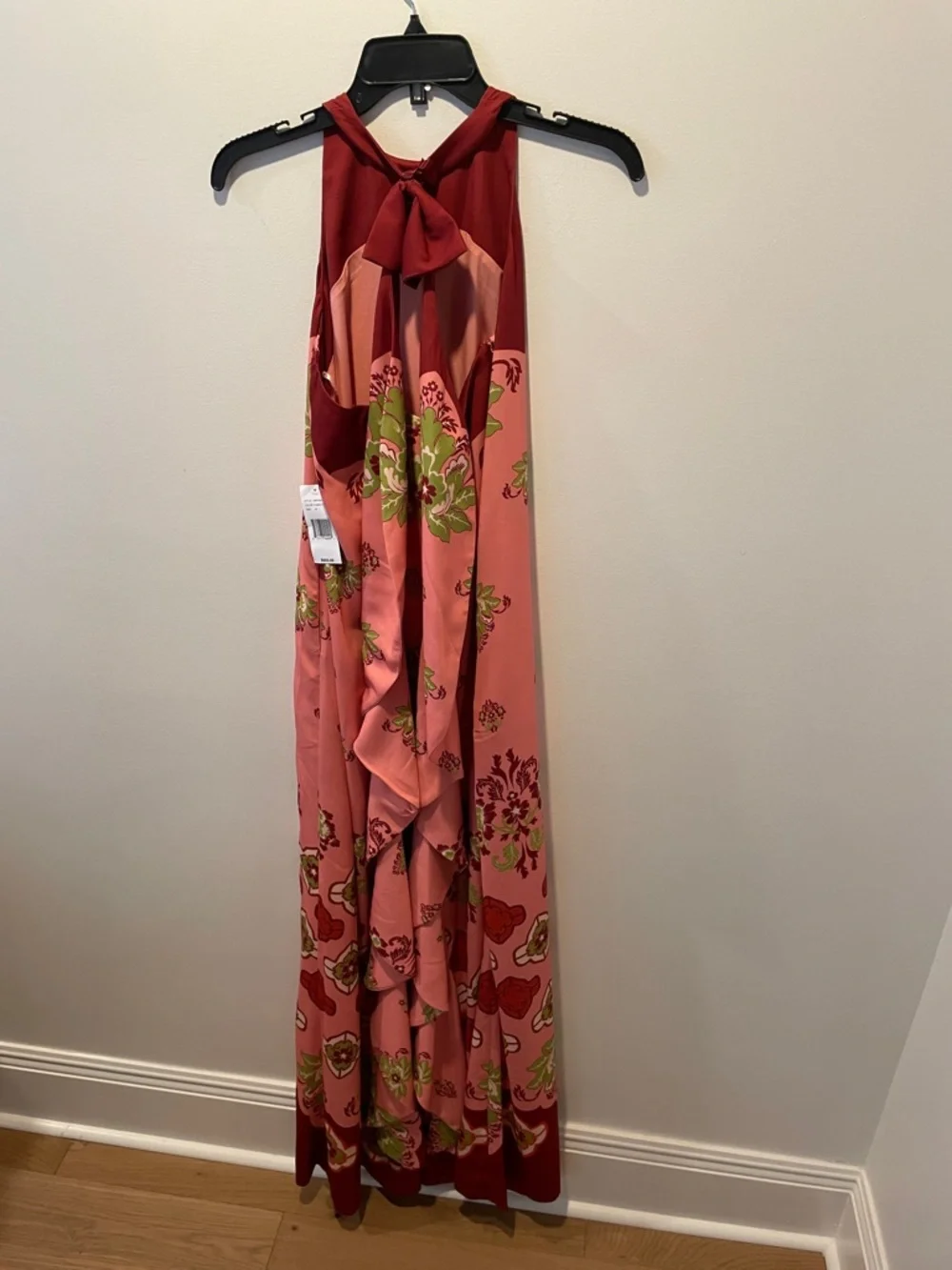 MESTIZA New York Halter-Neck Pink Floral Maxi Dress - Picture 8 of 13